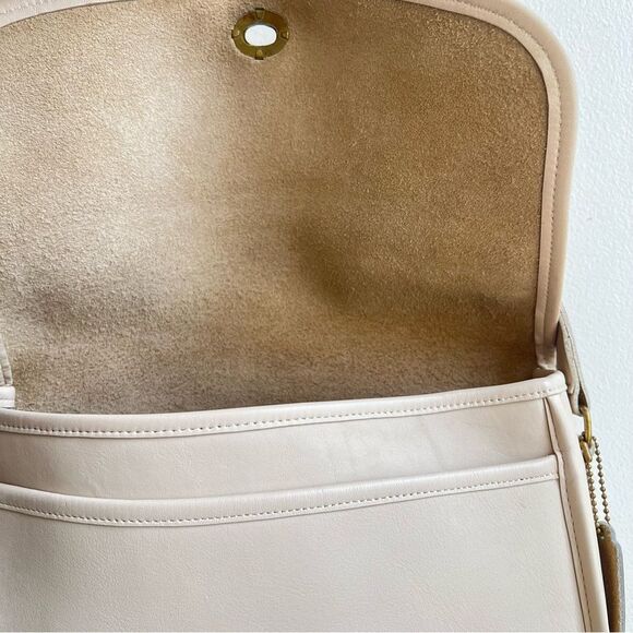 Vintage COACH City Bag Bone Leather Shoulder Crossbody Handbag - Picture 9 of 15